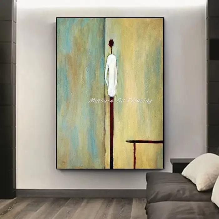 Mintura, peinture à l'huile sur toile de figures abstraites peintes à la main