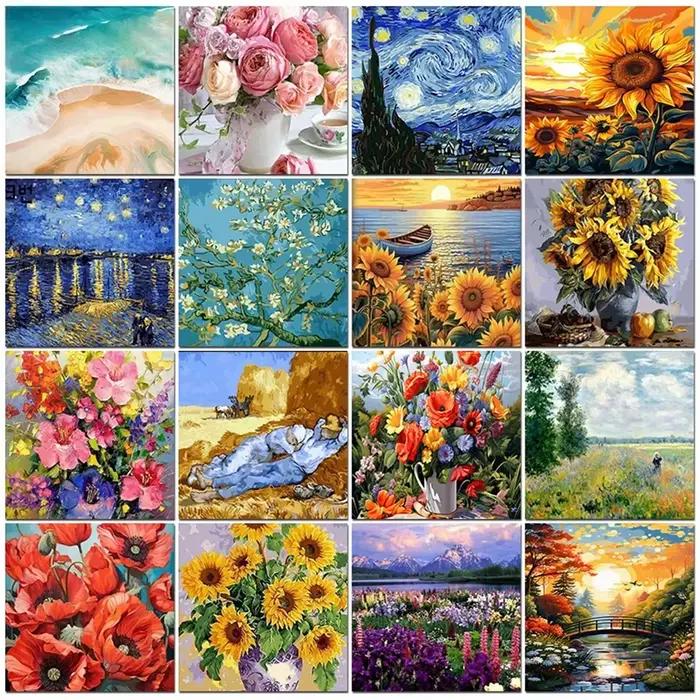 Peinture à l'huile par numéros Van Gogh sur toile