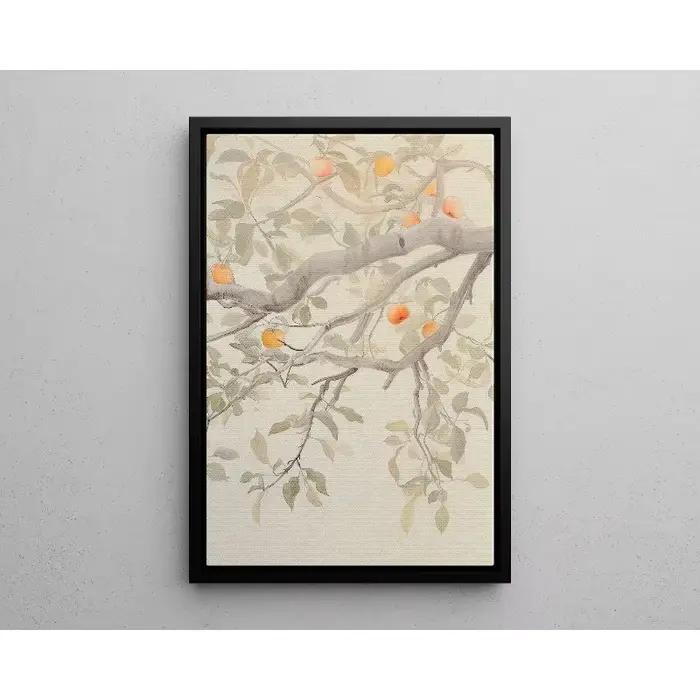 Lot de 3 affiches murales vintage avec branches de pommier