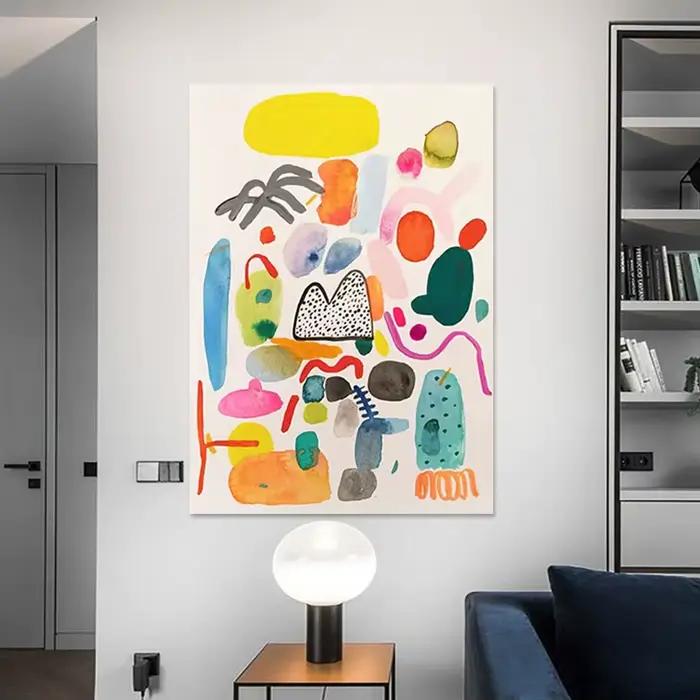 Image d'art mural sur toile faite à la main pour la décoration de la maison