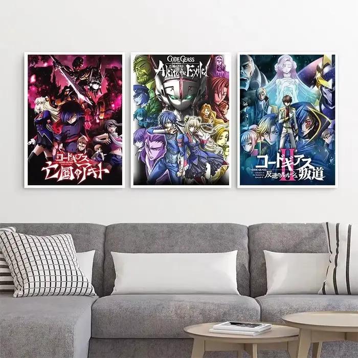 Toile peinture Code Geass affiche japon Anime rôle Figure mur Art Lelouch affiches décor impression salle photo décoration de la maison