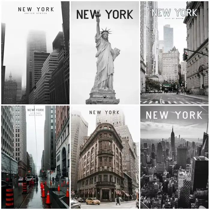 Peinture sur toile de la ville de New York