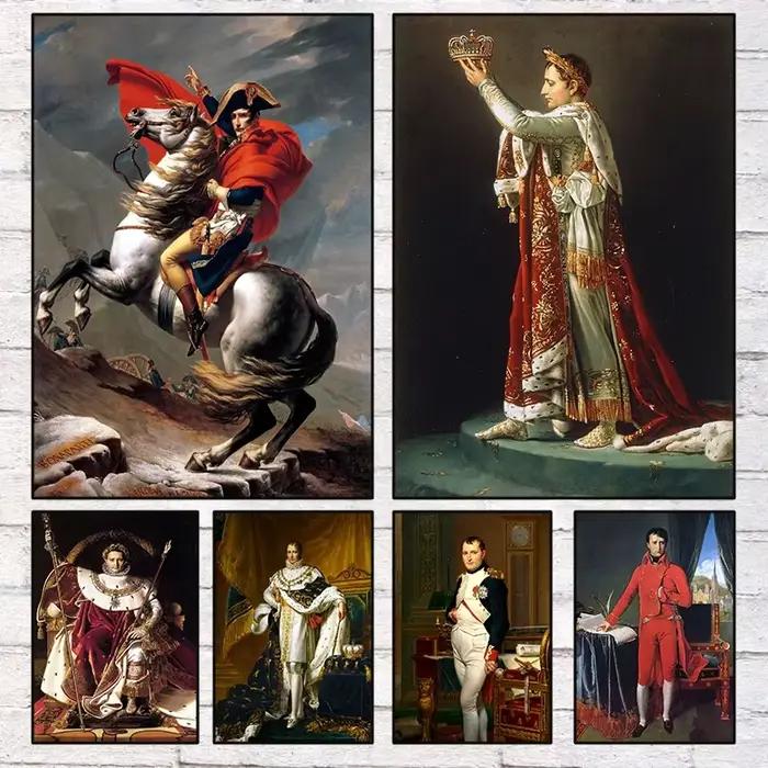 Napoléon Bonaparte Portrait affiche imprime traversant les alpes coronation