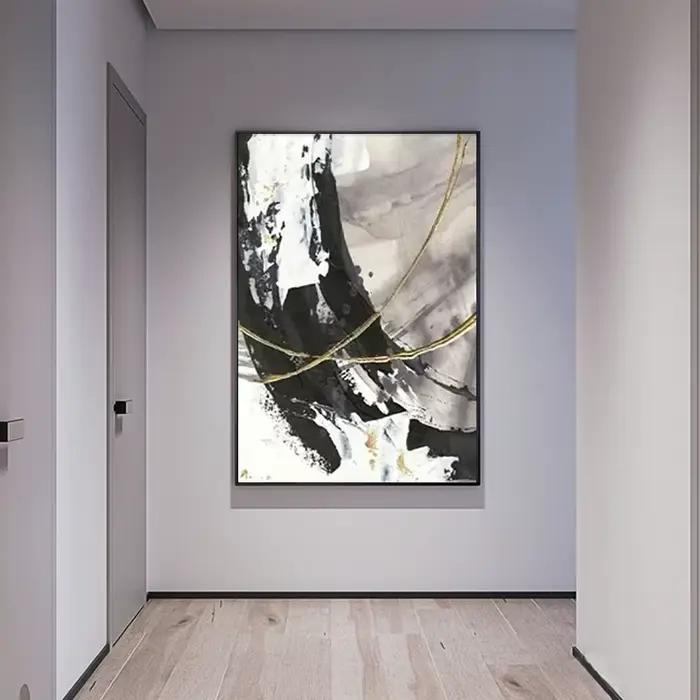 Peinture à l'huile abstraite sur toile