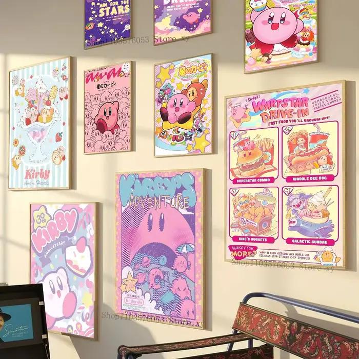 Affiche autocollante de dessin animé K-Kirby