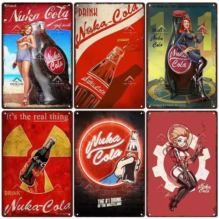 Panneau métallique Nuka Cola Drink Posters Game - Rendez votre maison unique avec cette plaque