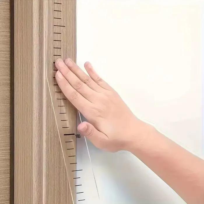 2m Wall Height Measurement Card - Easy-to-Read Durable PC Material Writeable & Removable Ideal for Room Decor