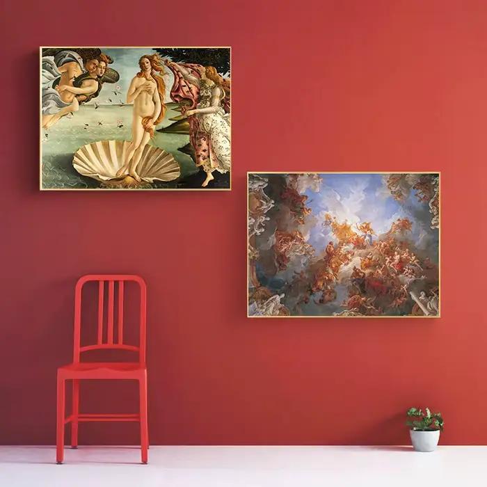 Affiche de mythologie grecque classique de la Renaissance rétro