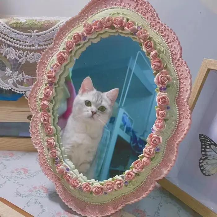 Miroir de bureau sur pied
