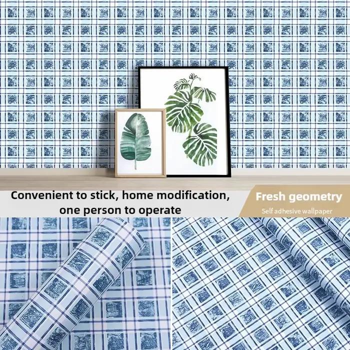 ‌ Fonds d'écran décor à la maison-papier peint adhésif floral pastel pour mur