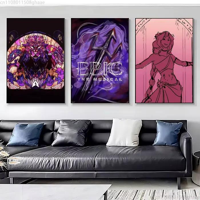 E-epique le nouveau groupe Musical affiche HD décor à la maison mur collant étanche