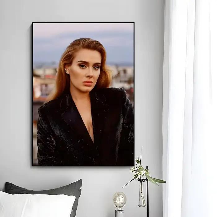 Affiche murale décorative du chanteur puissant Adele
