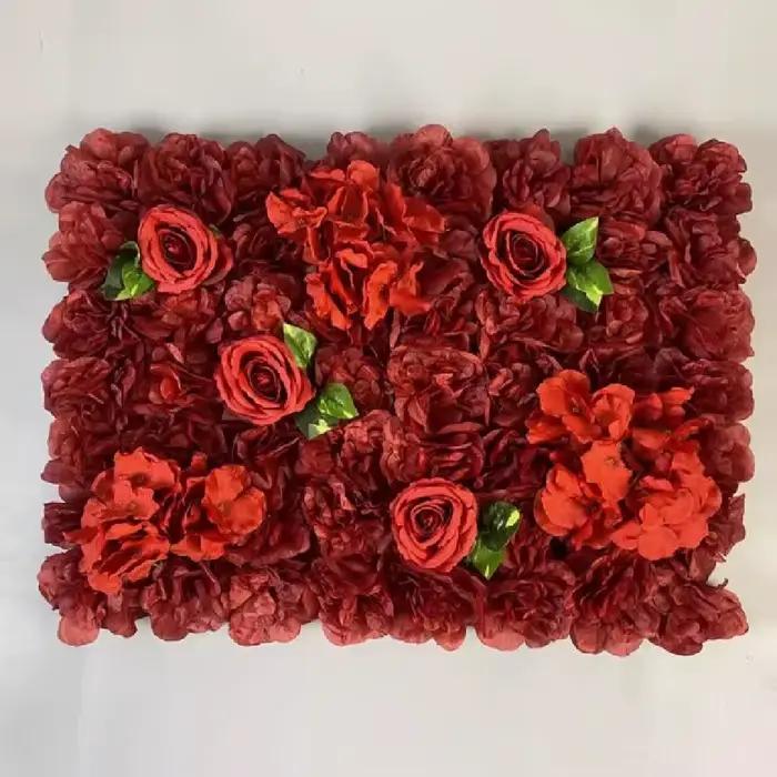 Panneaux muraux de fleurs artificielles faits à la main 60x40cm