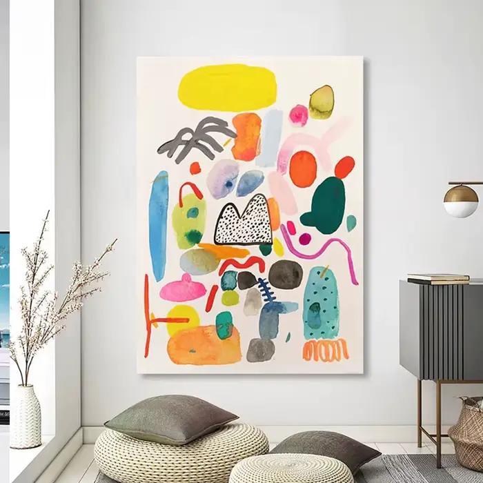 Image d'art mural sur toile faite à la main pour la décoration de la maison