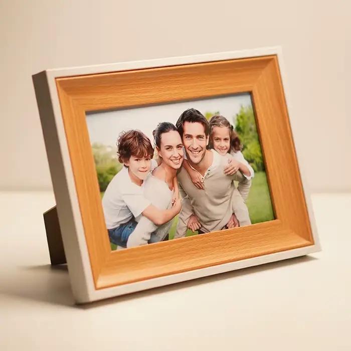 Cadre photo en bois personnalisé pour murs