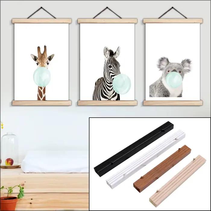Cadre photo magnétique en bois