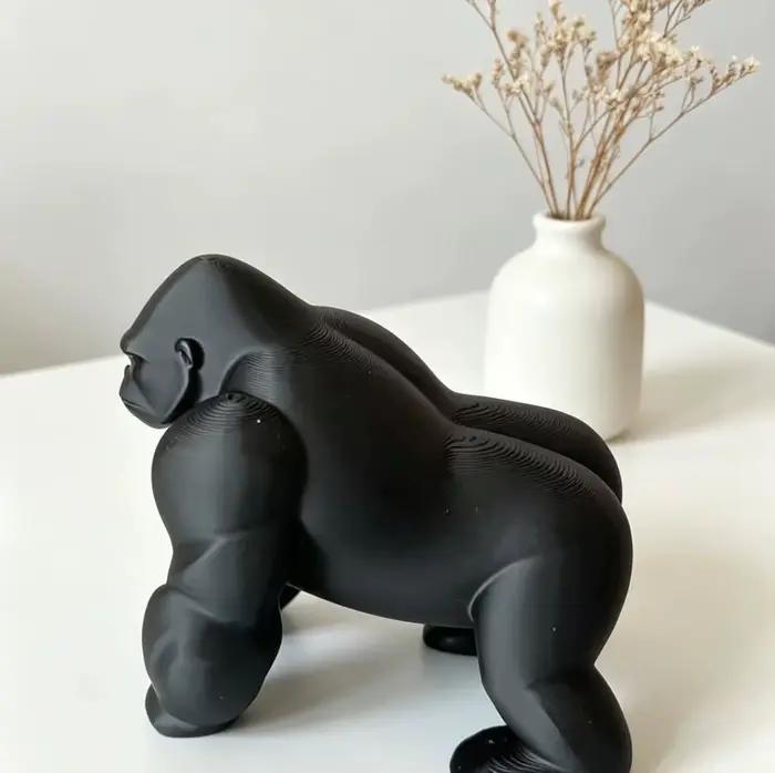 Sculpture de gorille, décoration de bureau à domicile