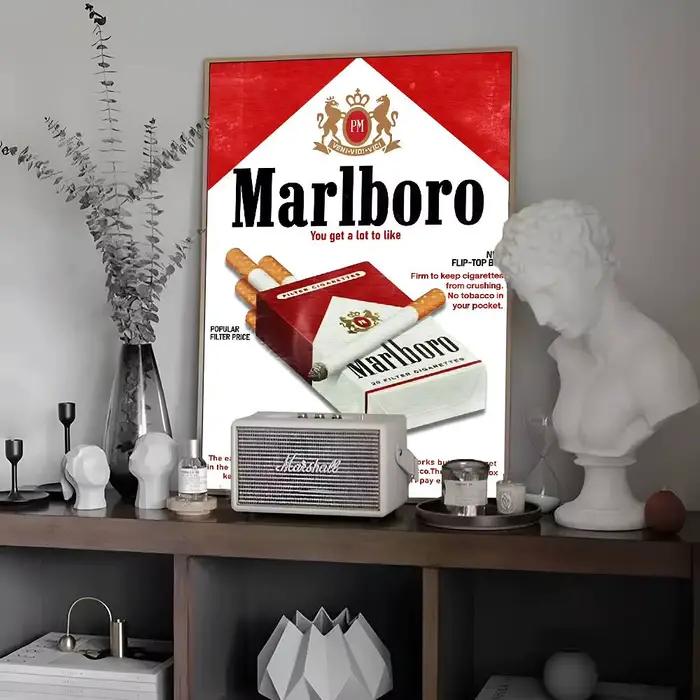 Affiche artistique autocollante M-Marlboro