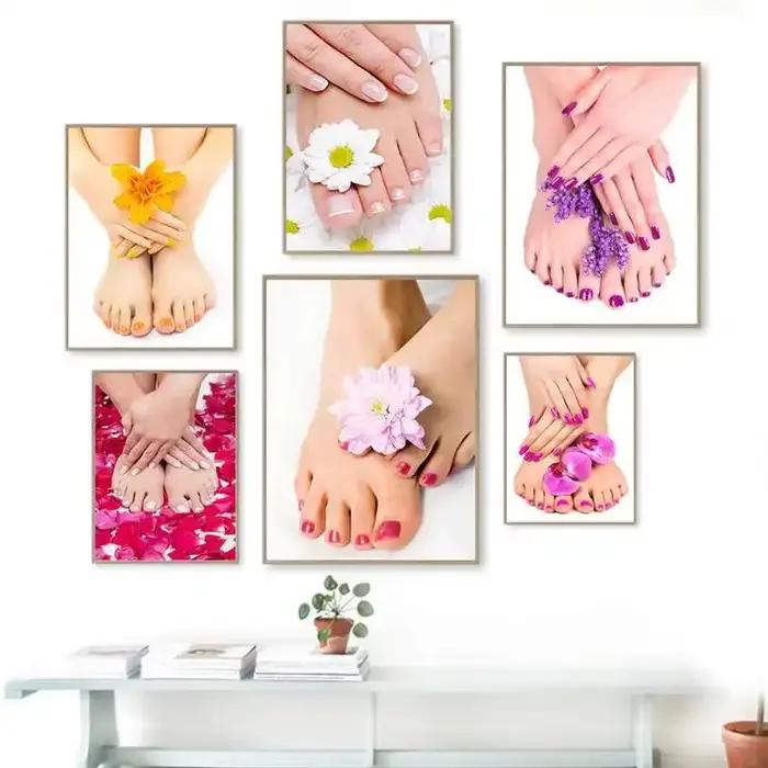 Peinture d'art de toile de mode de manucure