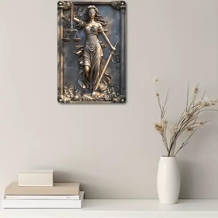 Plaque Murale Vintage en Aluminium