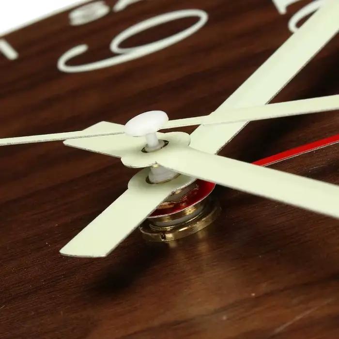 Horloge murale lumineuse 12 pouces en bois