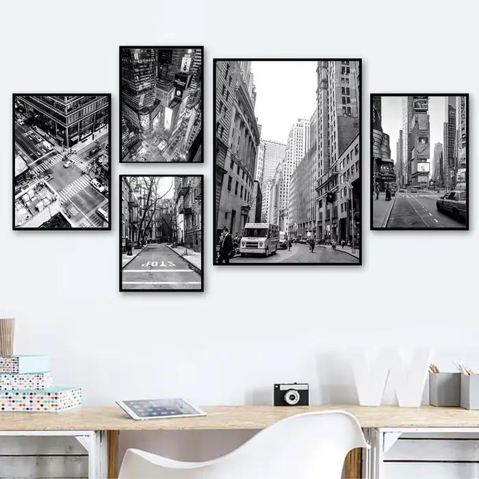 Tableau de New York en noir et blanc