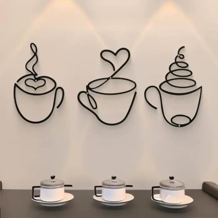 Tentures murales créatives pour café
