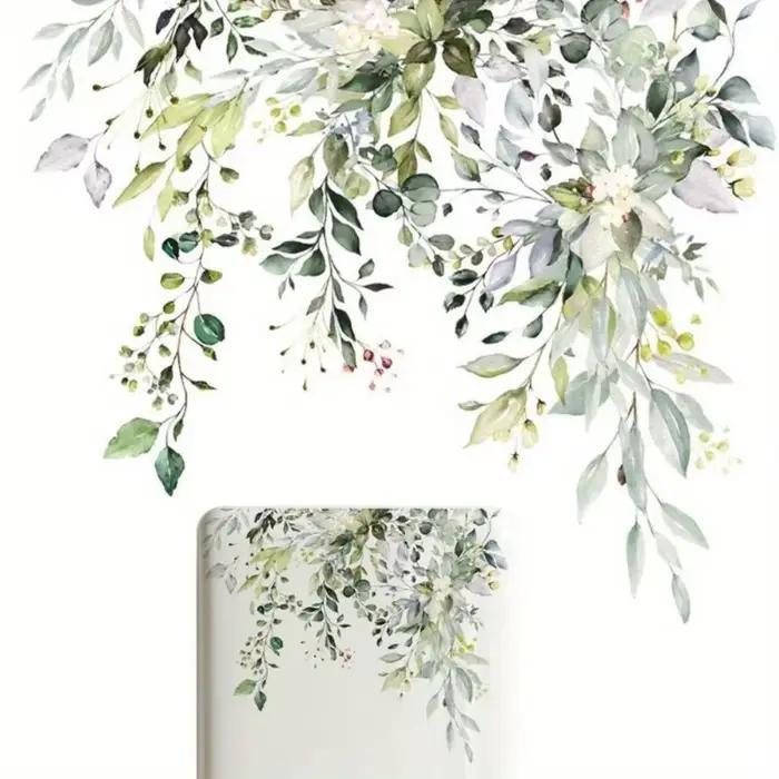 Autocollant Mural fleur plante verte
