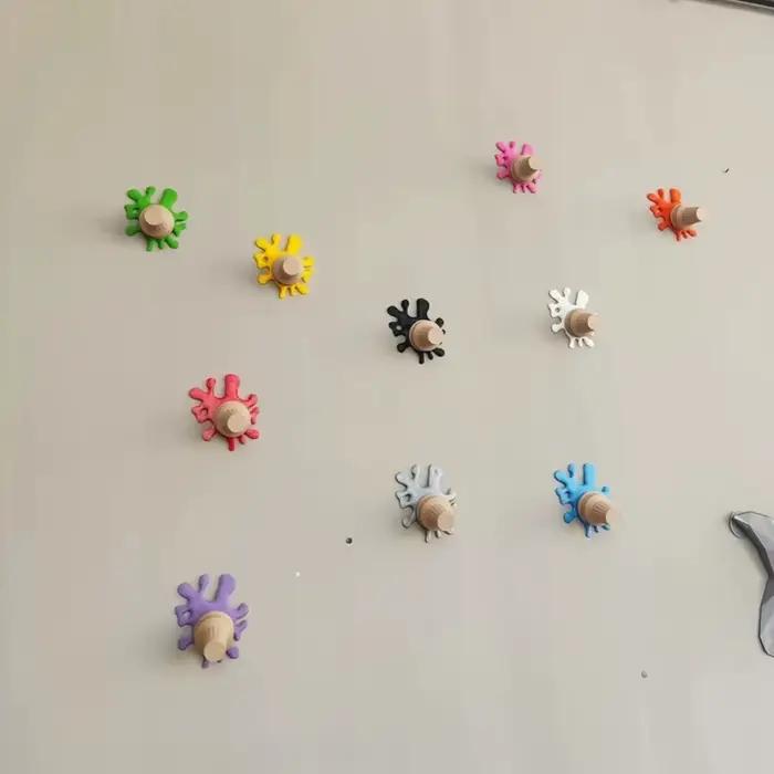 Décoration murale de crème glacée fondue
