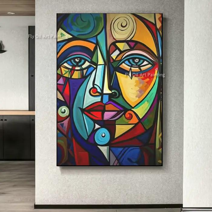 Toile de peinture à l'huile peinte à la main