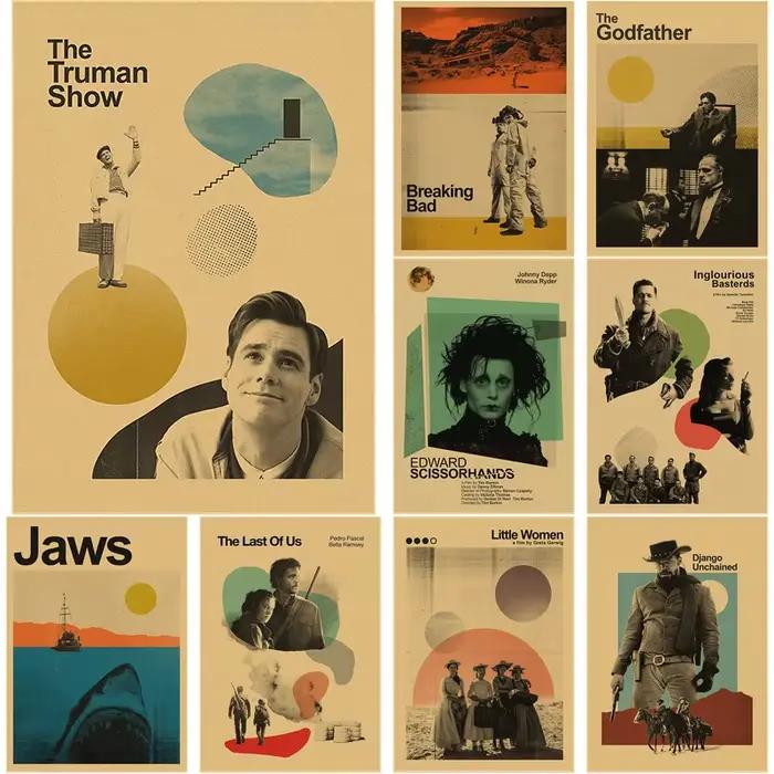 Affiche de film classique The Truman Show/Breaking Bad/Inglourious Basterds