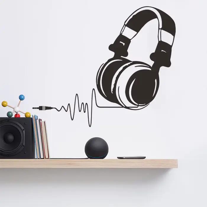 Autocollant mural créatif pour casque de jeu