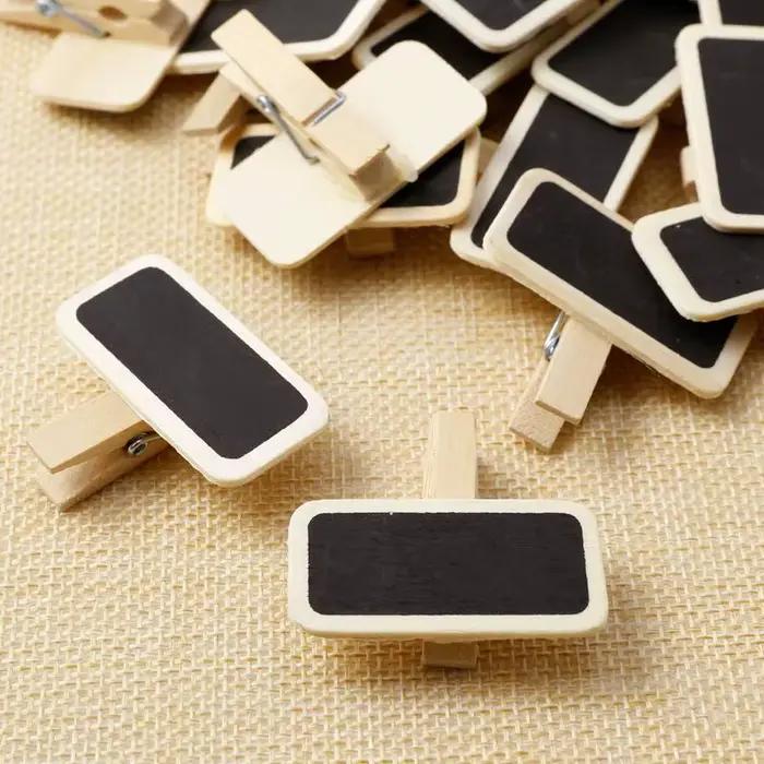 Mini tableau noir en bois pour messages