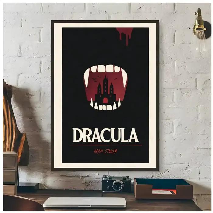 Affiche gothique d'horreur D-Dracula