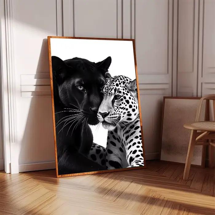 Toile d'art panthère noire