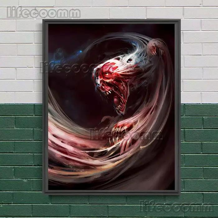 Toile d'art mural Vintage Demon Of Pain