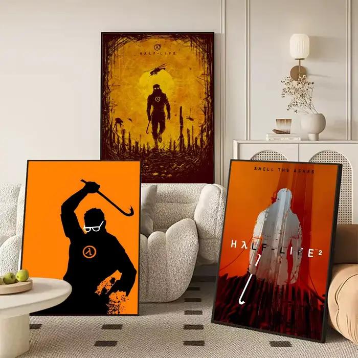 Affiche de jeu classique H-Half Life