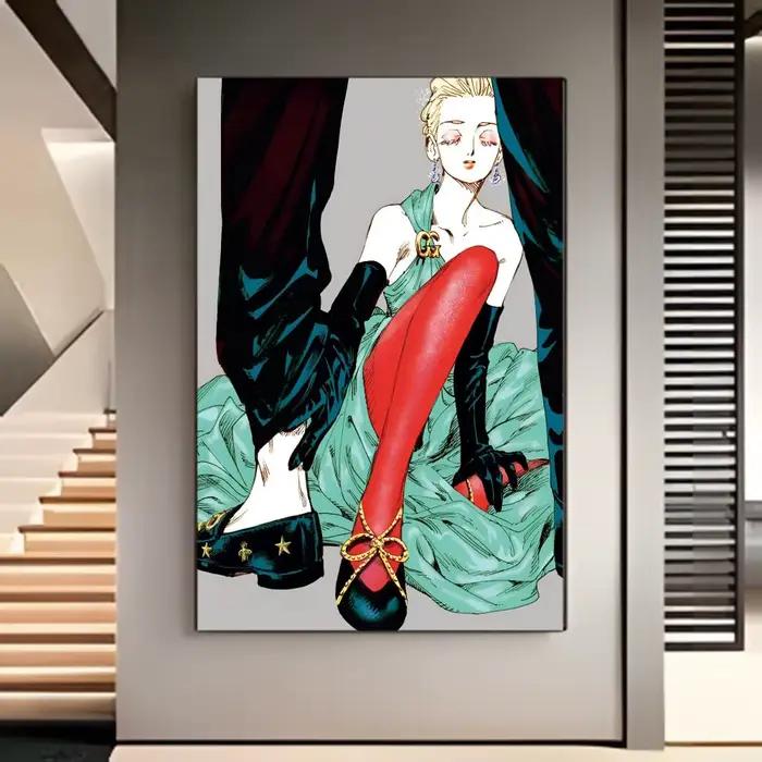 Affiche murale vintage romantique d'anime V-Veil