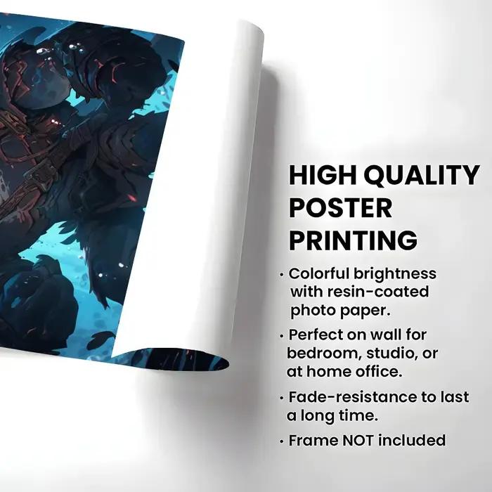 Affiches et impressions d'art de peinture et de calligraphie sur le thème du jeu DOTA 2