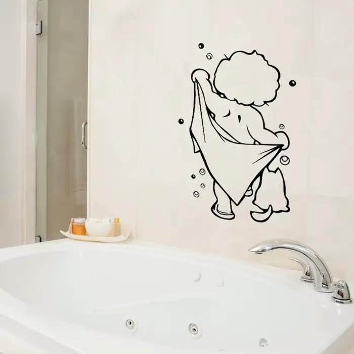 Autocollants pour porte de douche en verre
