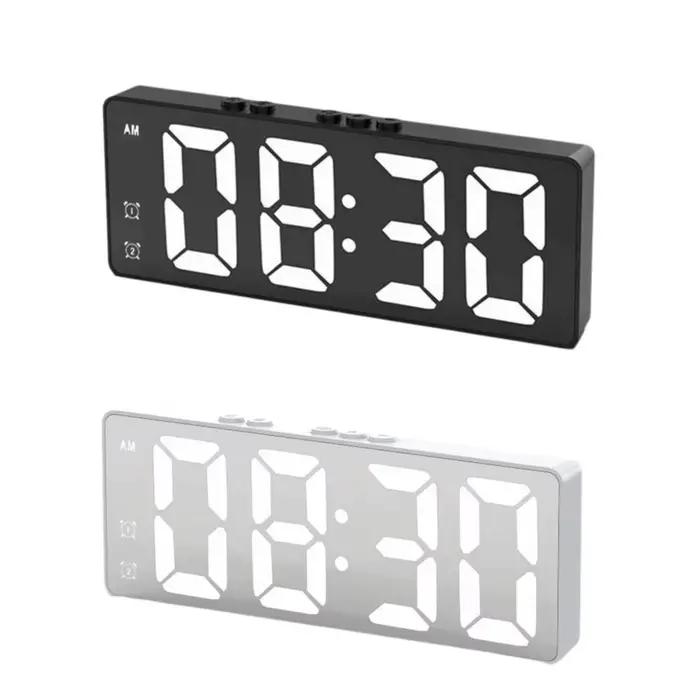 Horloge miroir LED avec affichage numérique