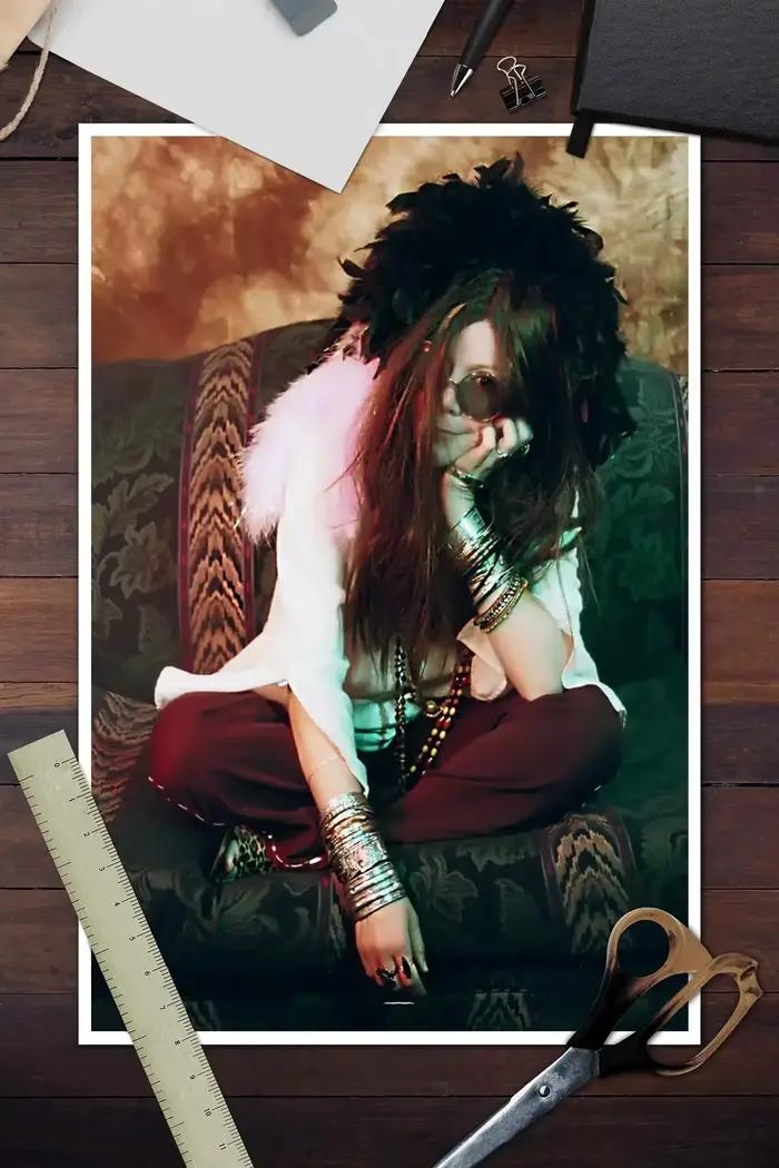 Janis Joplin affiche peinture décorative toile