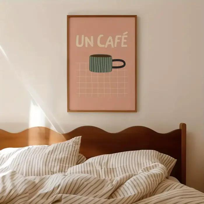 3 pièces/ensemble Croissants de café et citations de Brunch impression sur toile Vintage cuisine française nourriture affiches d'art murales Correspond pour la décoration intérieure