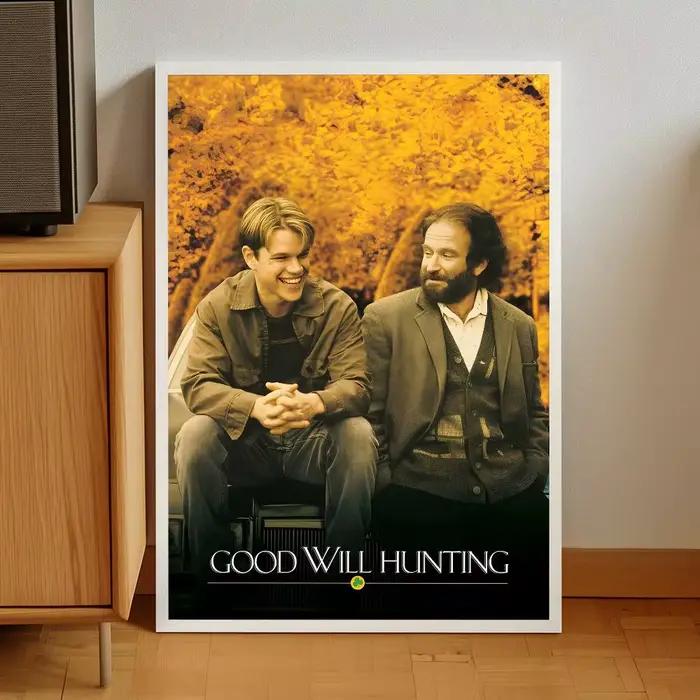 Les autocollants auto-adhésifs du film Sticky Good Will Hunting Poster conviennent à n'importe quelle surface murale