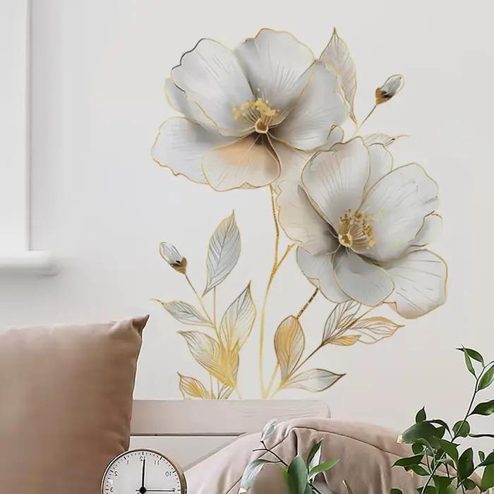 Autocollant mural de belles fleurs