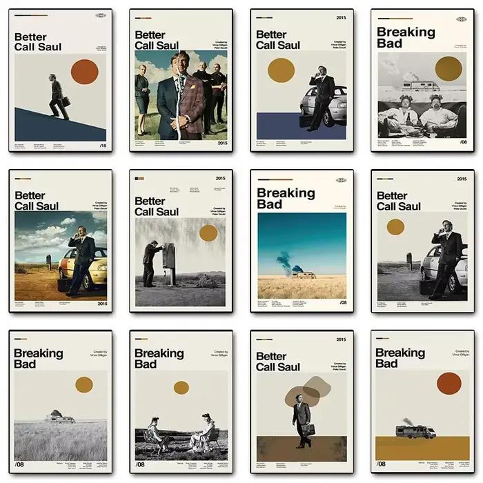 Affiche de la série télévisée moderne du film classique Better Call Saul