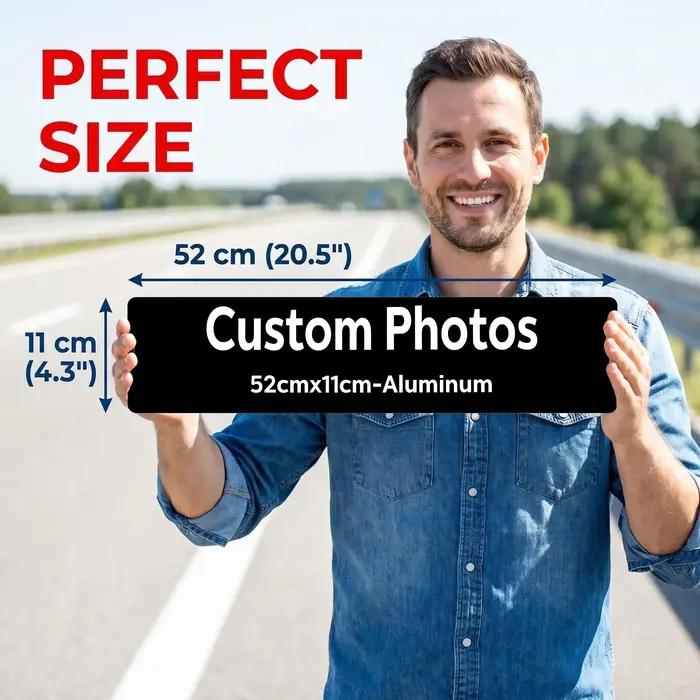 Plaque personnalisée en aluminium avec photo