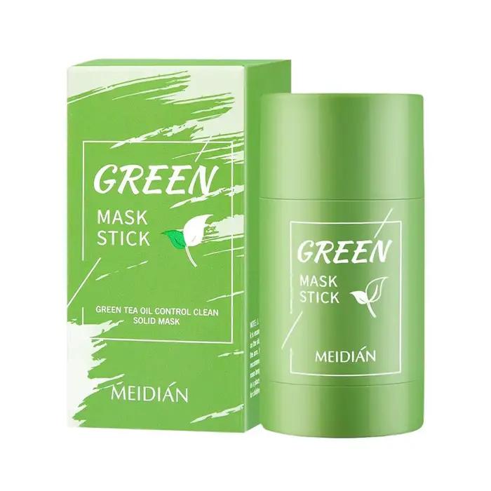 40g thé vert masque bâton visage enlever points noirs traiter acné imperfections points noirs propre solide masque bâton crème soins de la peau