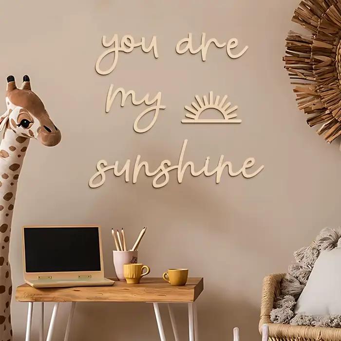 Plaques murales en bois avec Motif soleil