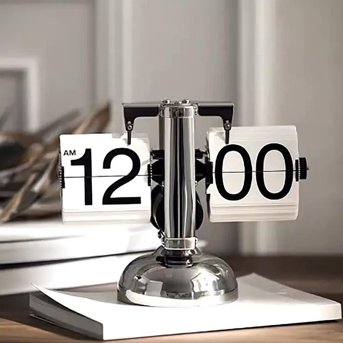 Horloge Numérique Rétro Minimaliste à Pied Unique